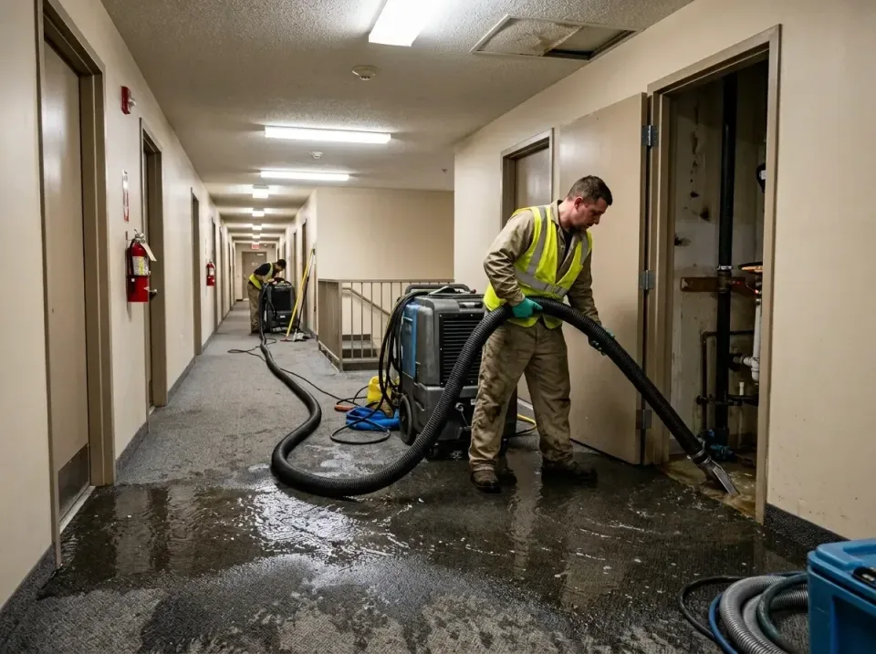 multi-unit-apartment-hallway-f-005 — frequently asked questions, Emergency Burst Pipe Water Extraction & Removal in Travilah…